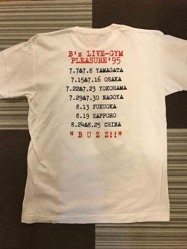 日本最大級 B’zＴシャツ三枚、ツアーTシャツAタイプの四枚セット ミュージシャン