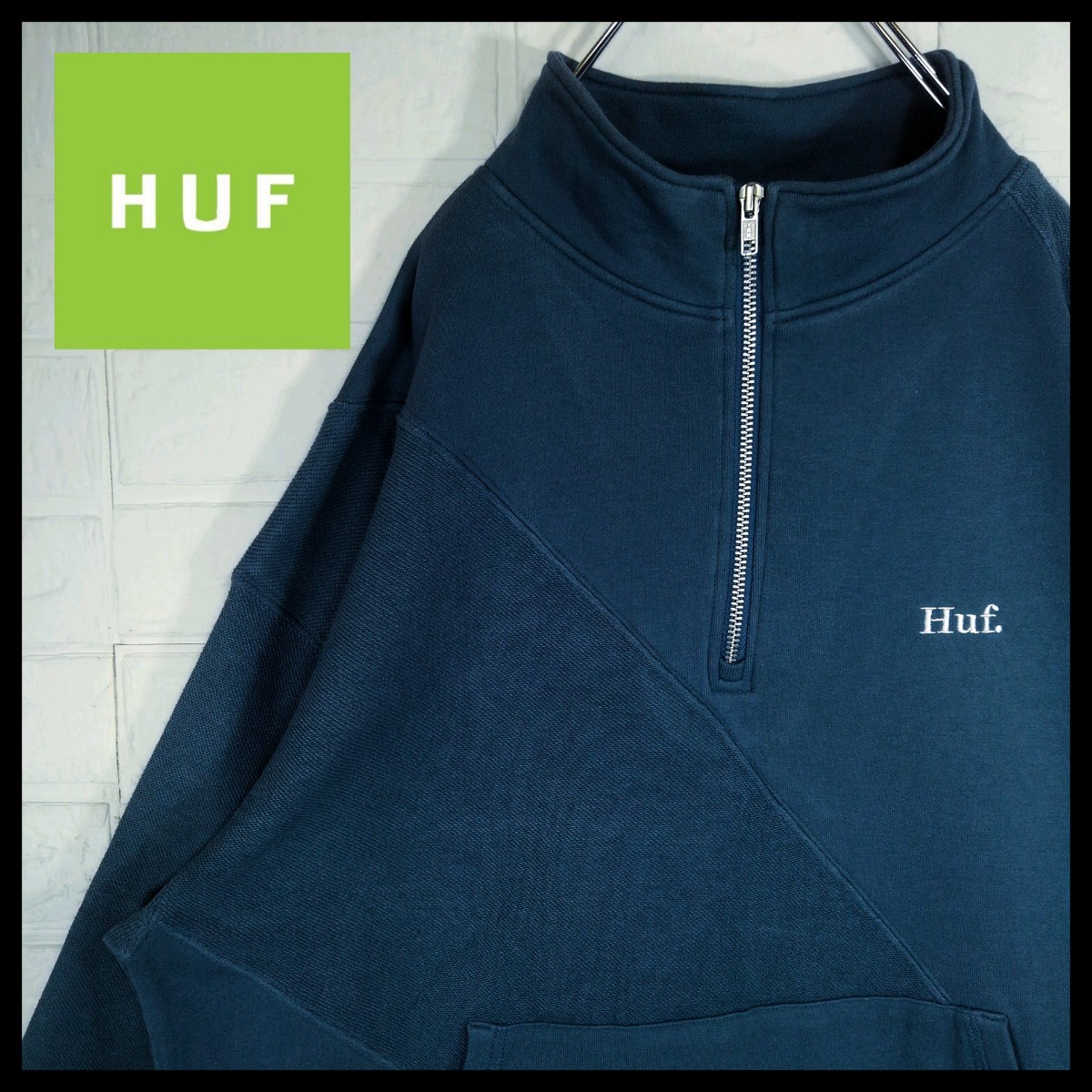 新作入荷!!】 《HUF(ハフ)》ロゴ刺繍 ビッグシルエット 切り替え