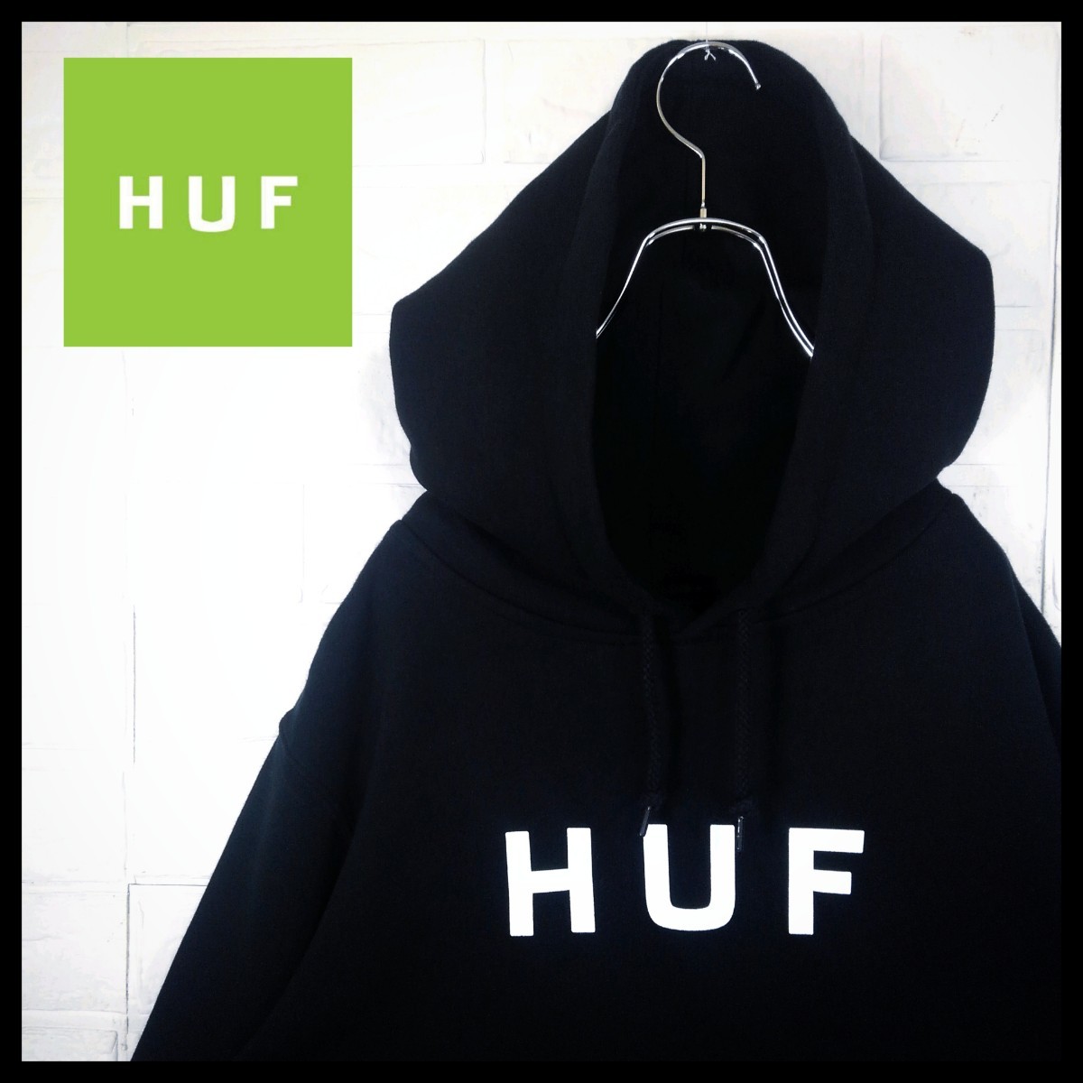 返品交換不可】 《HUF(ハフ)》クラシックロゴ 裏起毛 ビッグシルエット