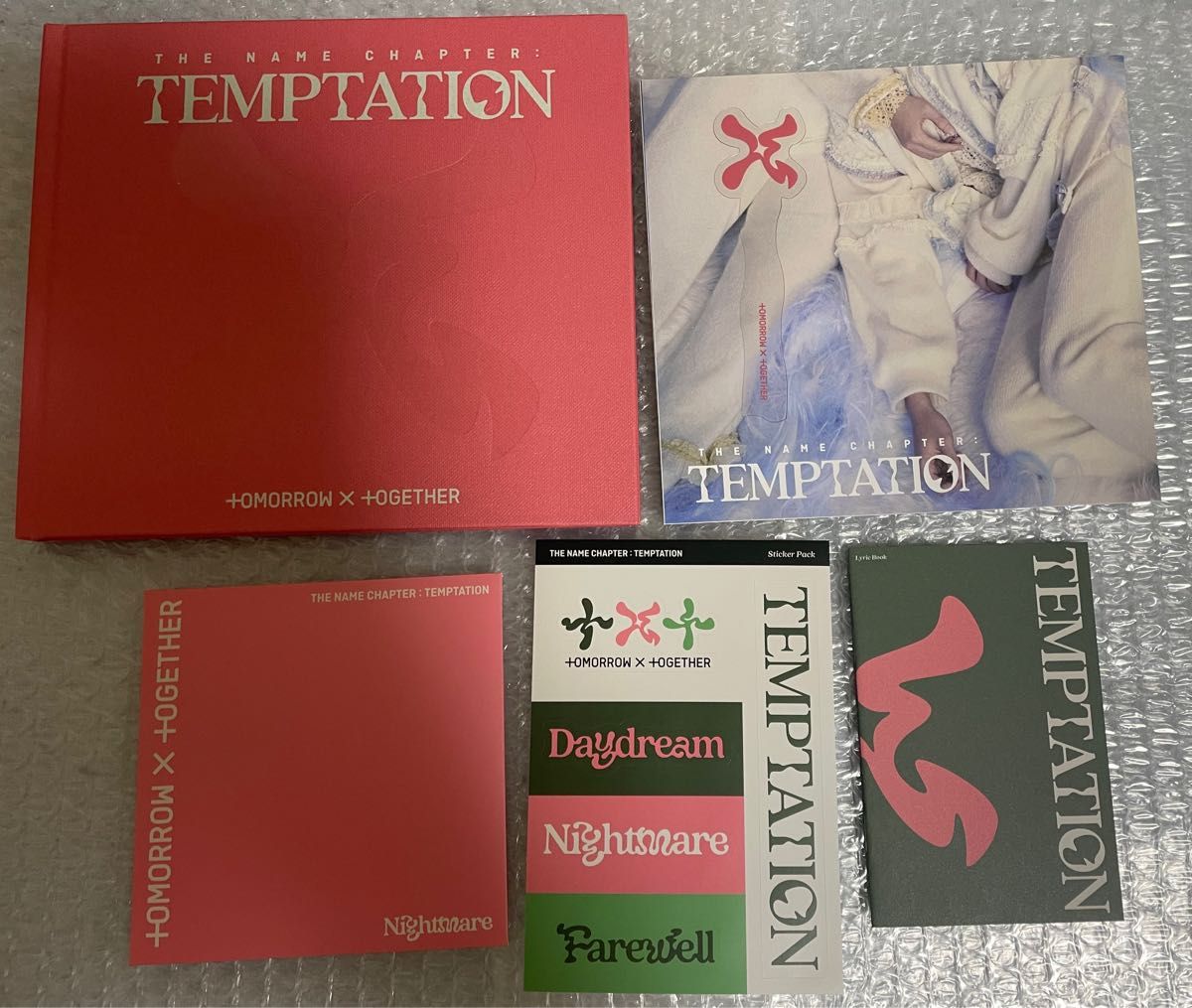 TXT tomorrow x together TEMPTATION 3形態セット 新品未使用 ランダムポストカード付き(先着)