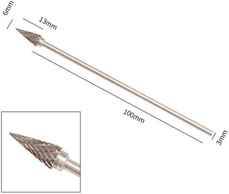 Wolfride 10本セット リュータービット 100mm長 超硬バー 超硬刃ドリルビット タングステンでゴリゴリ削れる ロング_画像2