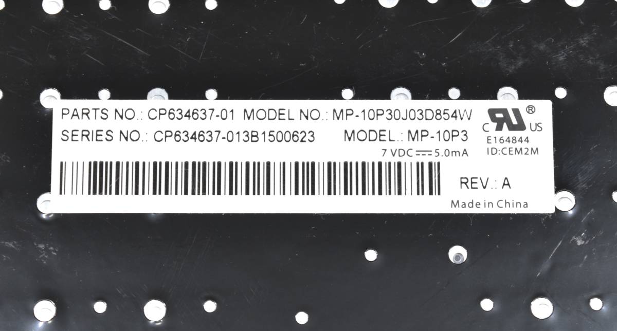 [ утиль ] Fujitsu LIFEBOOK клавиатура CP634637-01 / MP-10P30J03D854W(KB-064)