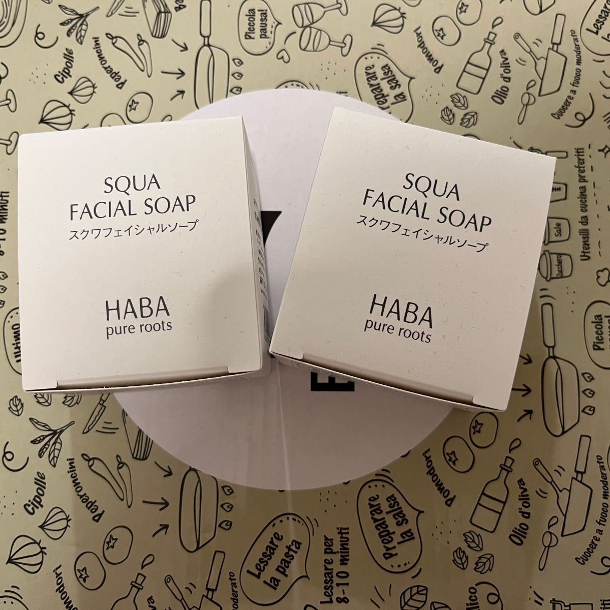 ☆新品 HABA ハーバー スクワフェイシャルソープ 2個セット 洗顔 石けん スクワラン ハーバースクワラン