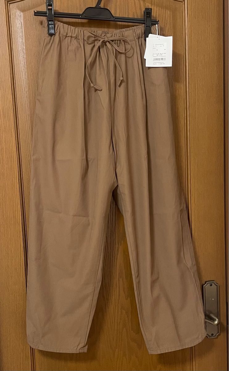 ☆最終価格【明日削除】△80/2コットン強撚ギャバ ベントヘムパンツ ※値下げ不可