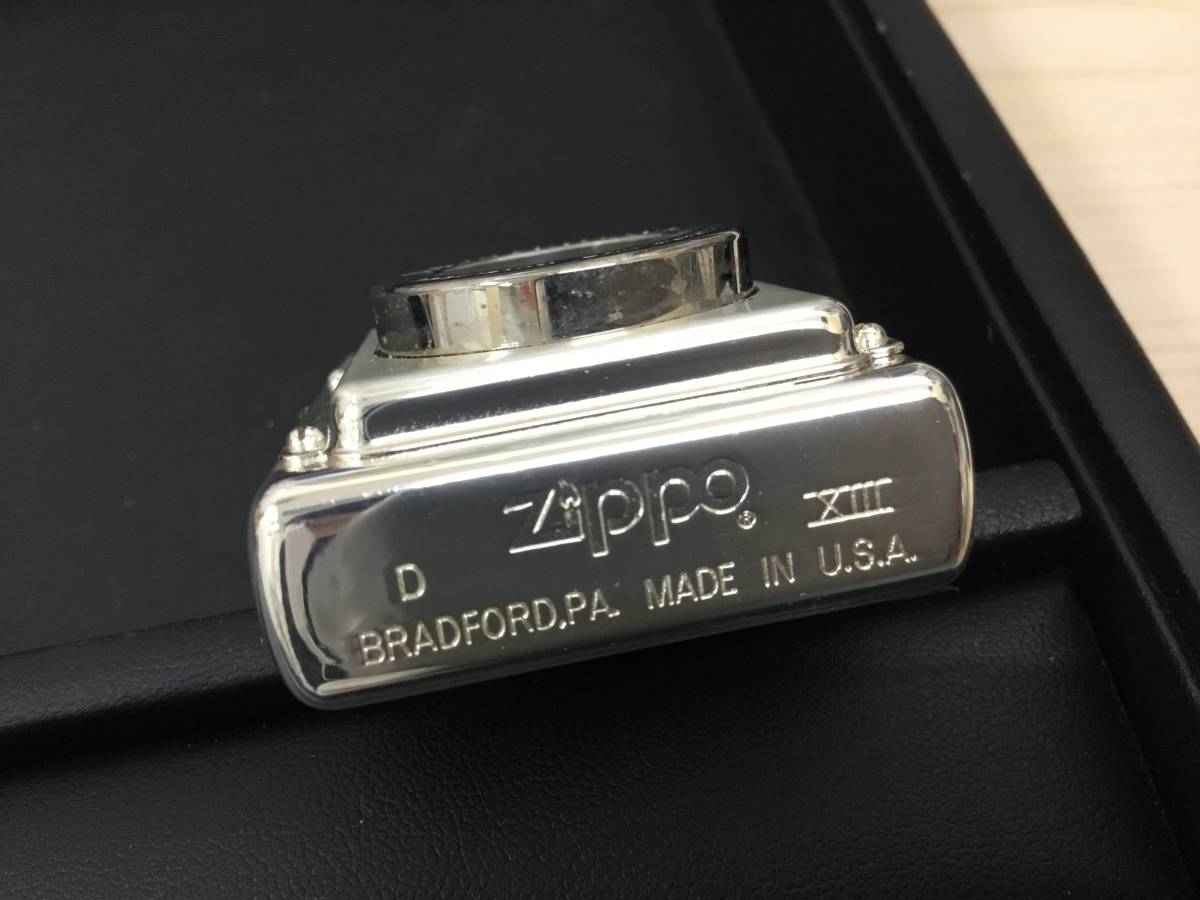 【T】【8571】Zippo　1991年　タイムライト　ライター　着火未確認　木箱入り　ジッポ ライター_画像2