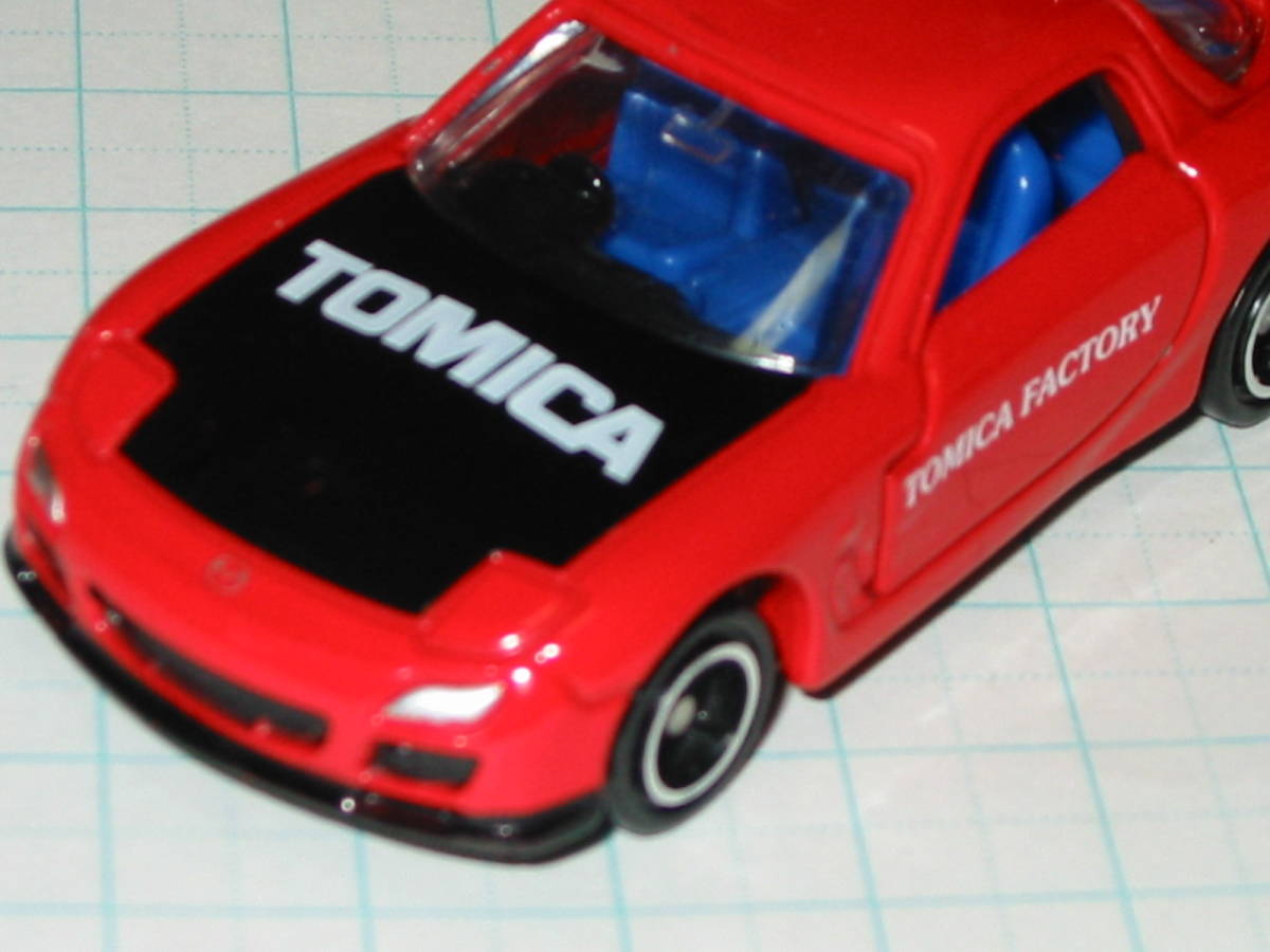 絶版品 トミカ 94 組み立て工場 第11弾 TOMICA FACTORY★マツダ RX-7 MAZDA RX-7 レッド 赤色 × シート ブルー 青色 ベトナム製 ジャンク_画像9