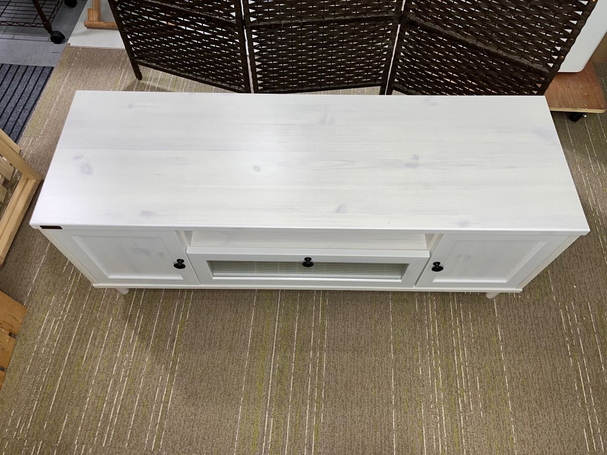 【送料相当分最大¥8,600お値下げあります】【超美品】【完成品】佐藤産業 テレビ台 ポーリー PW46-120L WL