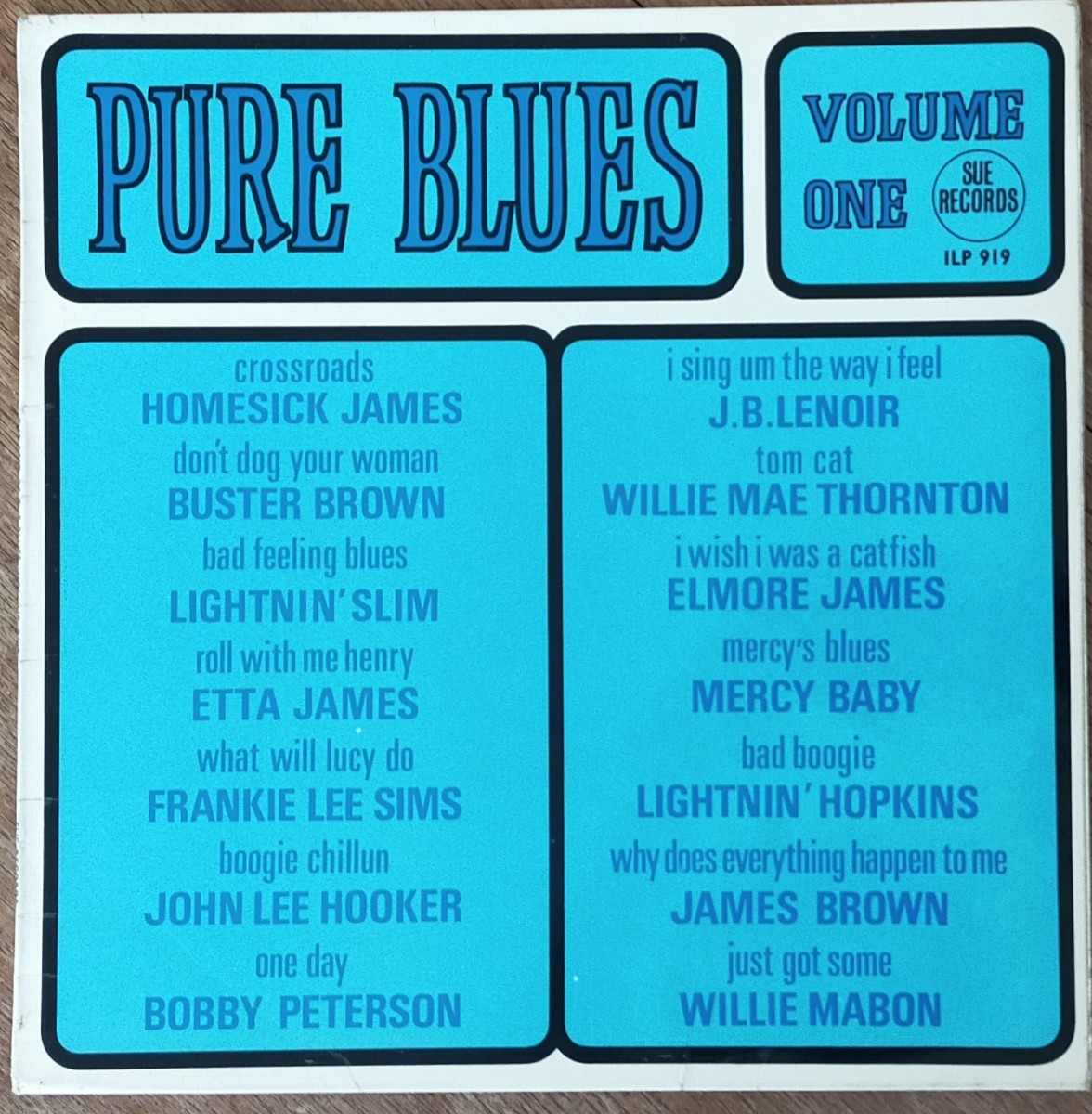 Pure Blues Vol.1/英Sue Org./Etta James/John Lee Hooker/James Brown/Lightnin Slim/etc.