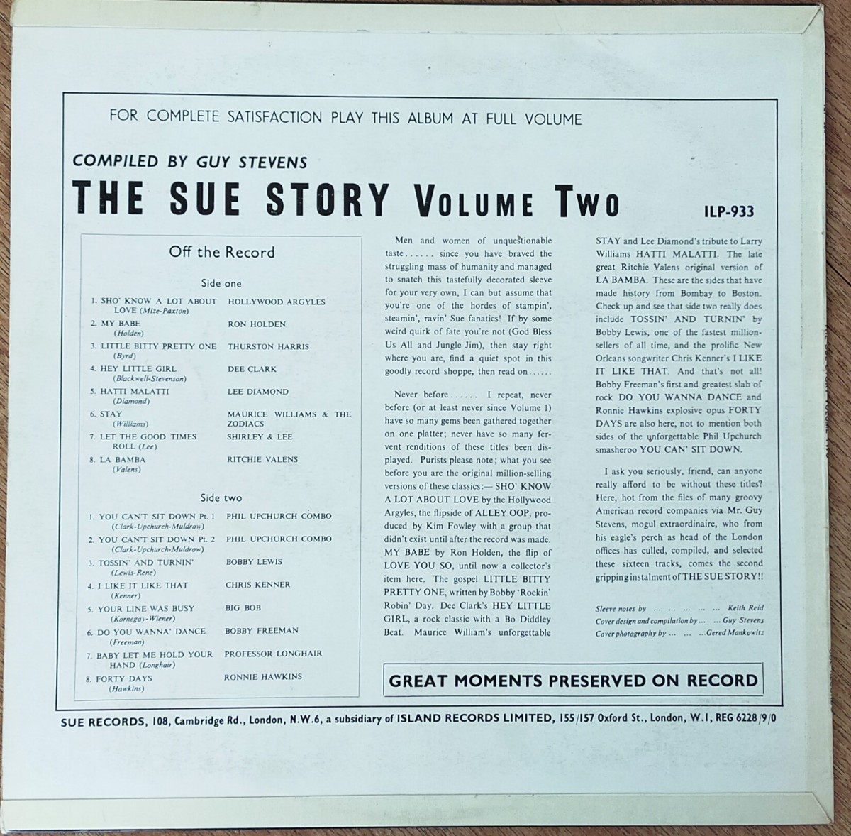 The Sue Story Volume Two/英Org ._画像2