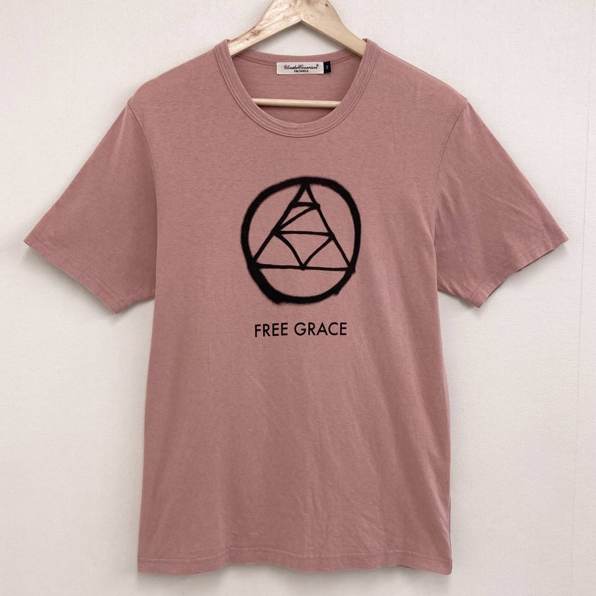 UNDERCOVER ZAM футболка розовый 2 размер undercover Circle Logo трикотаж с коротким рукавом Tee archive 3080318