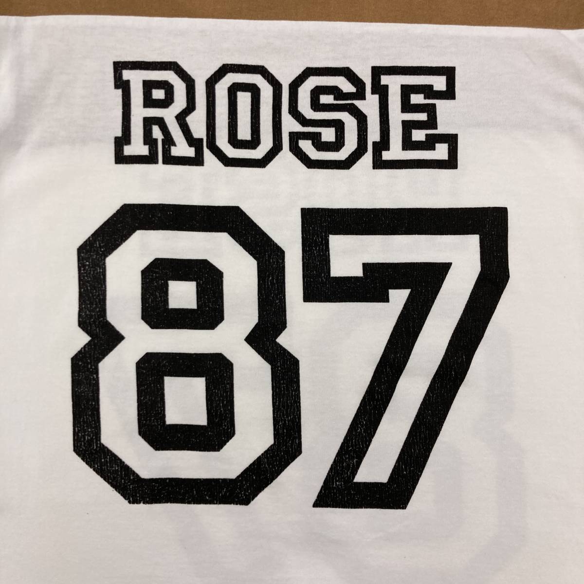 NumberNine 06SS ガンズ期 ROSE ダメージ加工 長袖 フットボールシャツ 2サイズ ナンバーナイン ロンT Tシャツ archive 3040111_画像6