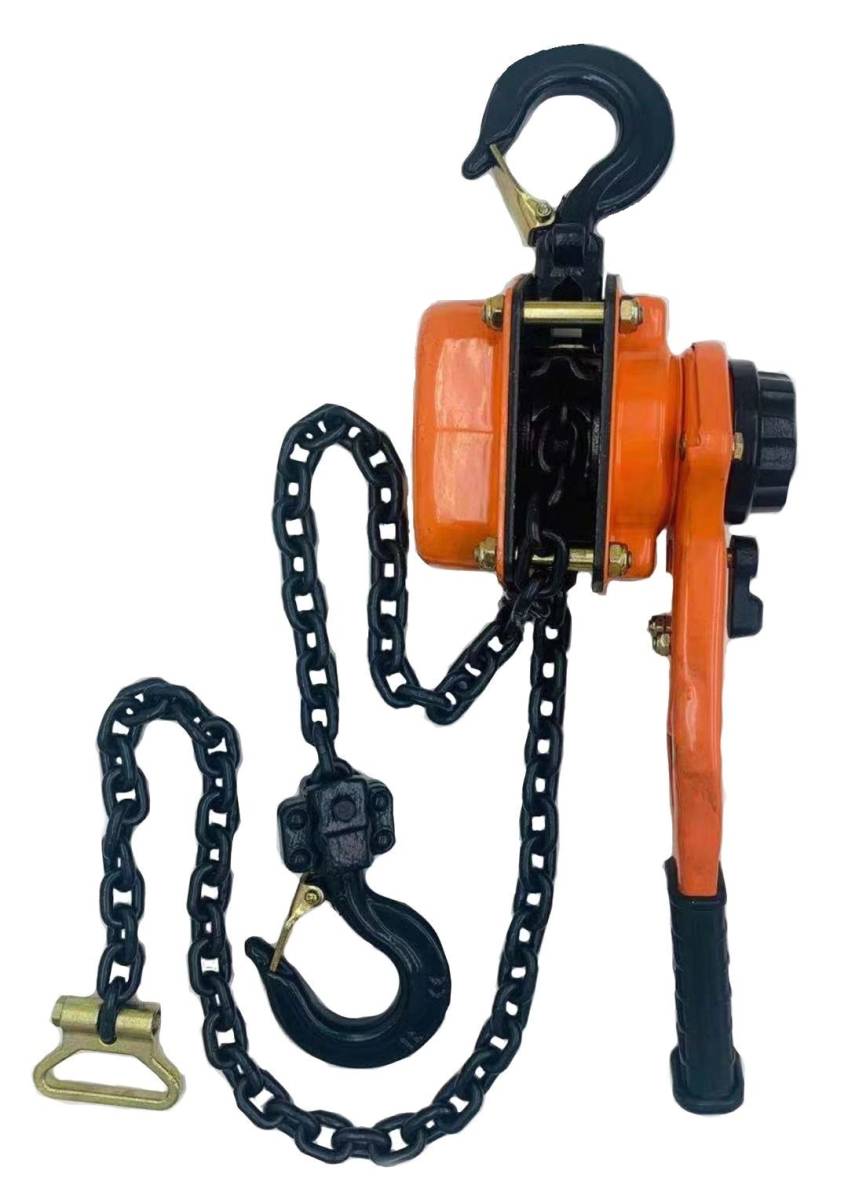 2台セット レバーホイスト1.0ton 1000kg 1.5m レバーブロック（Lever Hoist）チェーンホイスト チェンブロック チェーン ガッチャ 荷締機_画像4