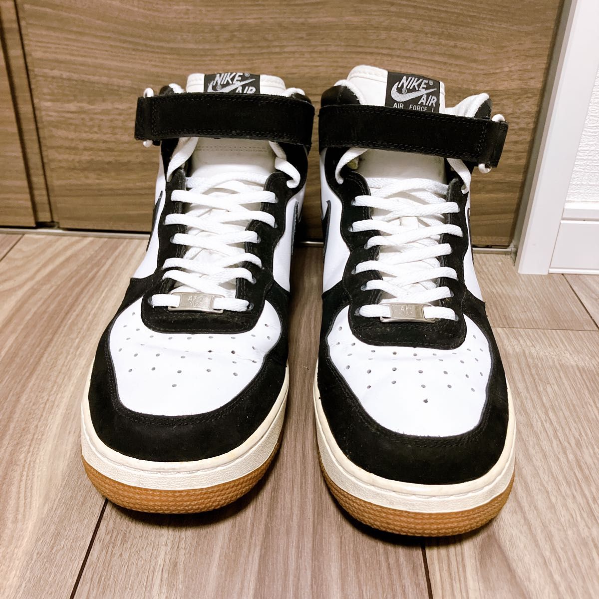 NIKE AIR FORCE 1 MID ナイキエアフォースワン ミッド ブラック NIKE AIR FORCE 1 MID ナイキエアフォースワン ミッド ブラック