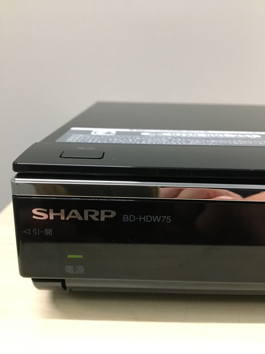 美品 シャープ AQUOS ブルーレイレコーダー BD -HDW75|PayPayフリマ