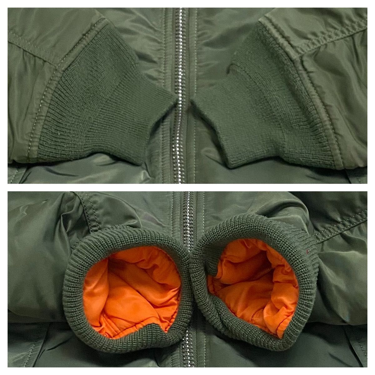 alpha NIKE フライトジャケット コラボ スウッシュ ロゴ Sサイズ alpha NIKE フライトジャケット コラボ スウッシュ ロゴ Sサイズ