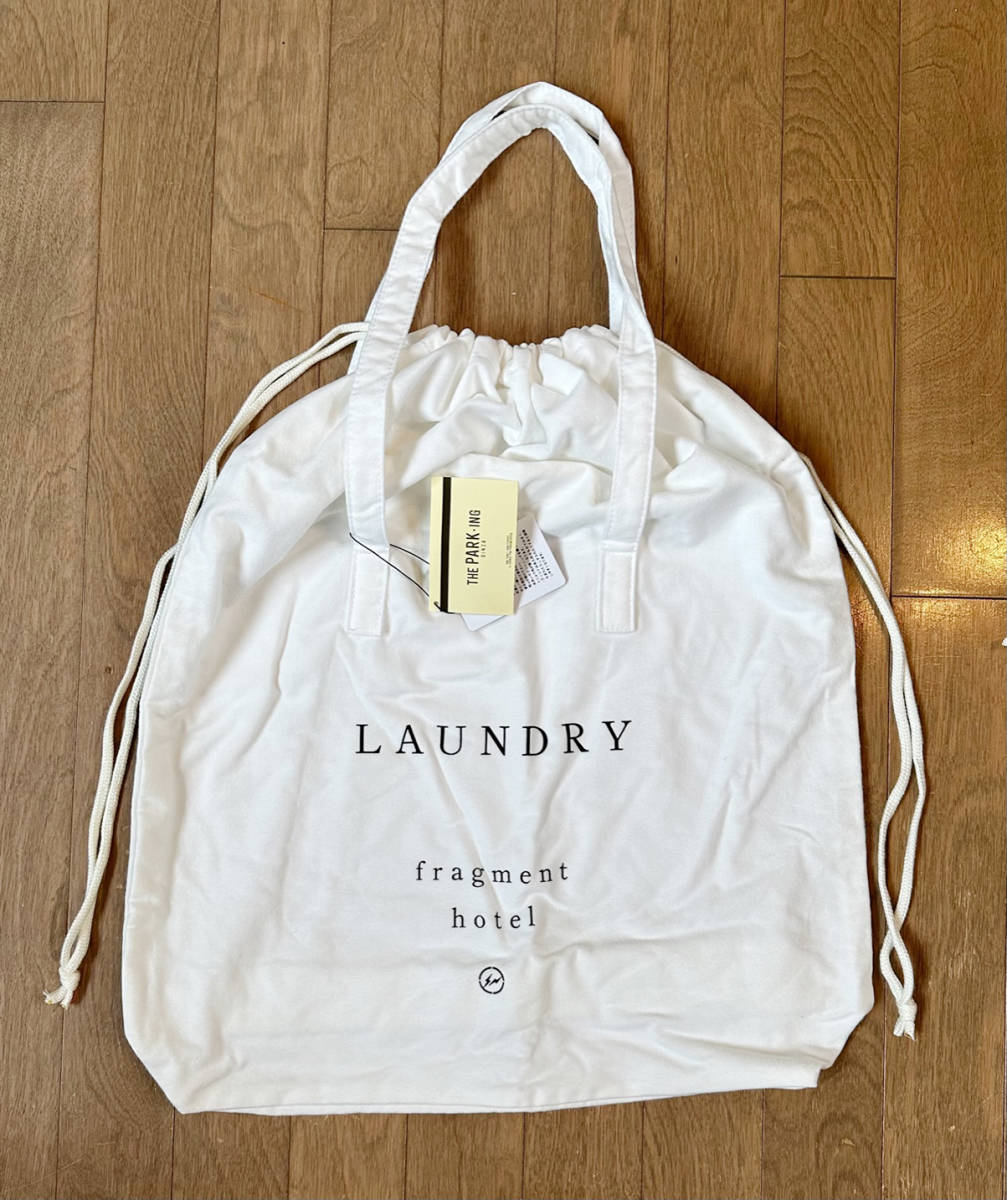 ■THE PARK-ING GINZA 新品 Fragment Horel LAUNDRY BAG & POUCH 2個 セット フラグメント 藤原ヒロシ_画像4