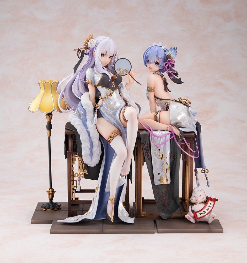 新品未開封 ゼロから始める異世界生活エミリア レム優雅美人2体 新品未開封 ゼロから始める異世界生活エミリア レム優雅美人2体