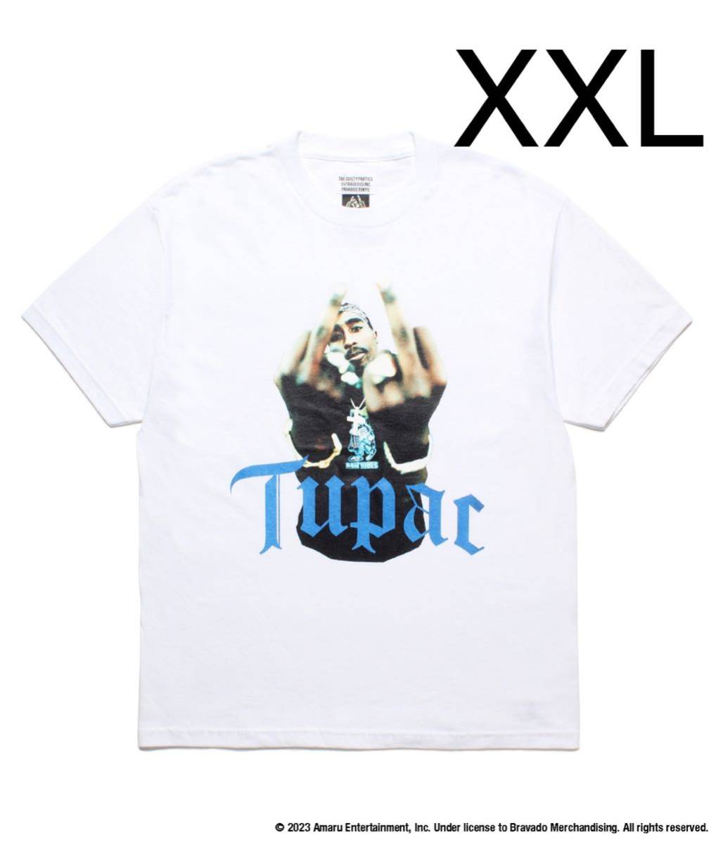 あすつく】 即決 XXLサイズ ワコマリア 白 Tシャツ 2pac tupac