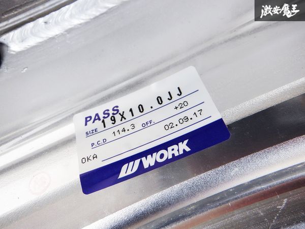 WORK ワーク EDH ユーロライン DH 19インチ 10J +20 5穴 PCD114 WORK ワーク EDH ユーロライン DH 19インチ 10J +20 5穴 PCD114