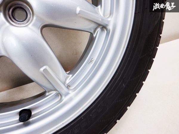 良品！ スズキ純正 HA36S アルト 15インチ 4.5J +45 4穴 4H PCD100 165/55R15 DUNLOP EC204 溝有！ タイヤ ホイール 1本_画像5