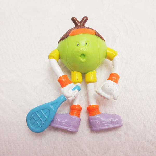  set #FUJICOLOR Fuji color key holder Demon . under Demon small . rubber figure .run. charm tennis Vintage retro 