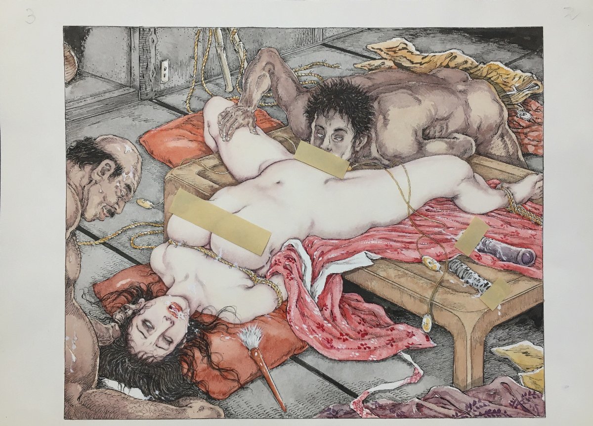 流行り の ブランド - 2024年おすすめのアイテム満載 前田寿安 小妻容子 緊縛』検)伊藤晴雨 画稿 直筆大判原画 真作保証『笠間しろう ケン月影 官能劇画 間宮聖士 サイン、直筆画