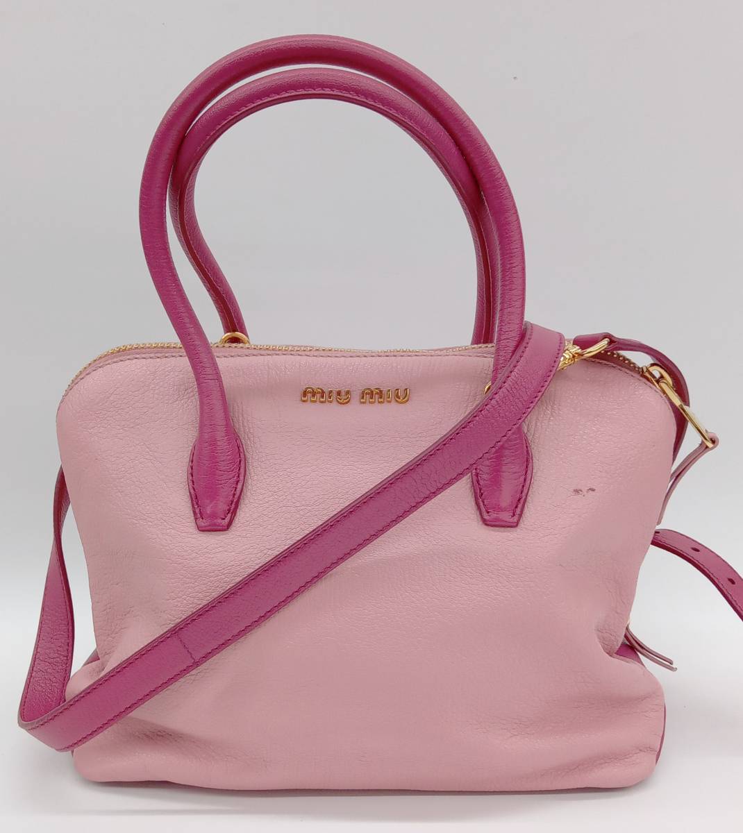 定期入れの ポーチ リストレット ミュウミュウ 美品 バイカー MIUMIU