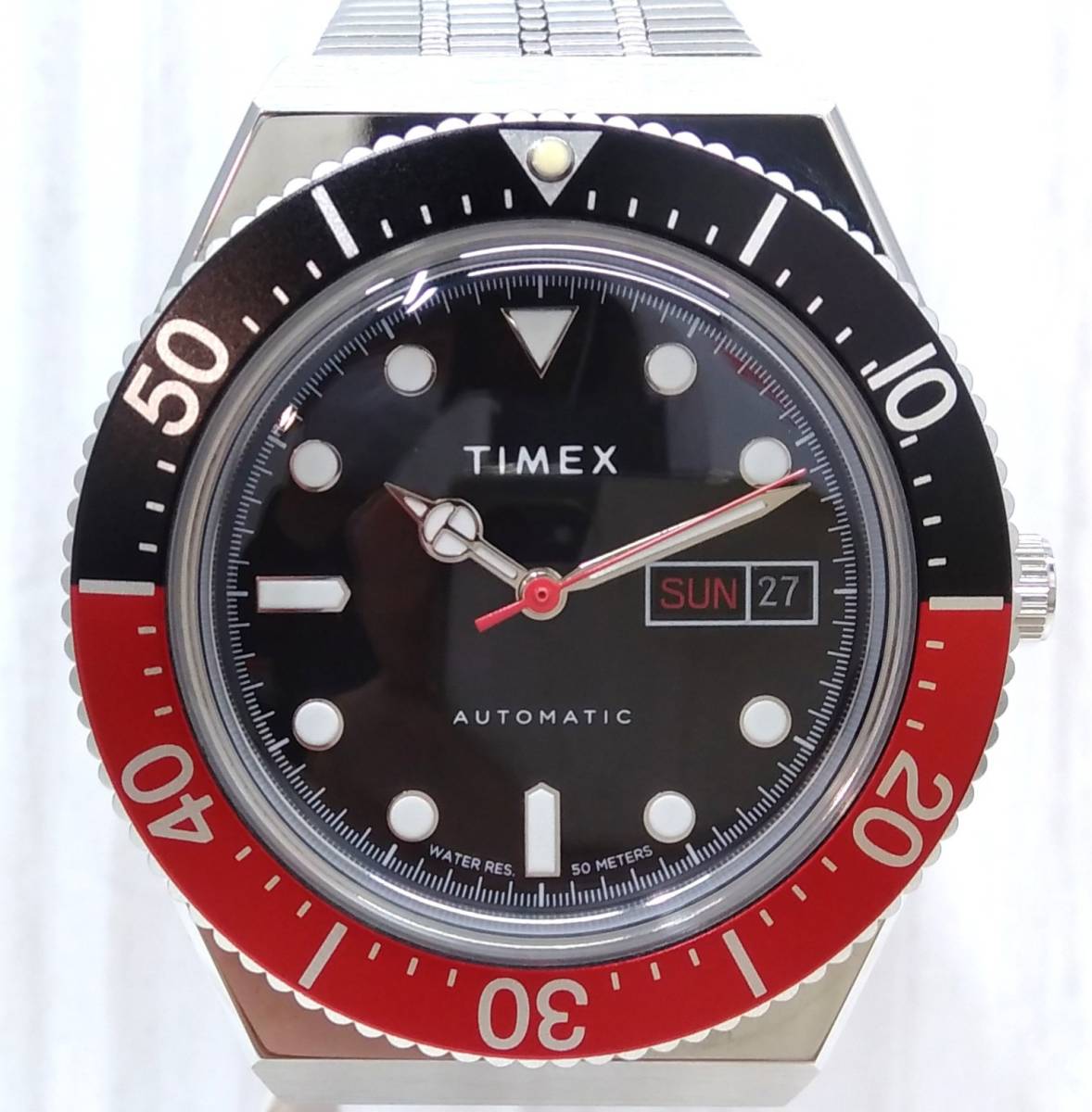 TIMEX Timex TW2U29500 M79 самозаводящиеся часы наручные часы черный × красный коробка * руководство пользователя есть 
