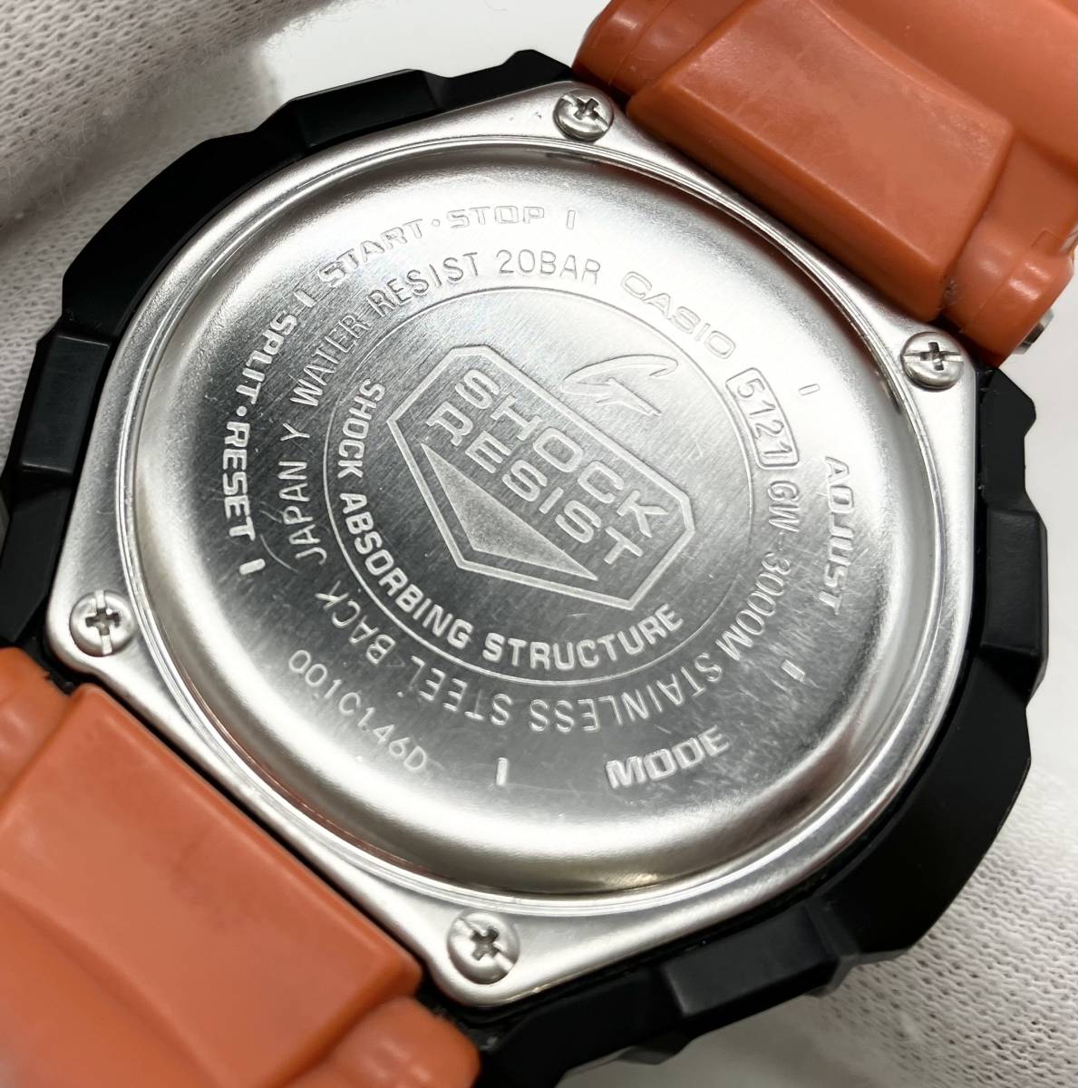 人気ブランドを CASIO カシオ 腕時計 オレンジ 電波ソーラー スカイ