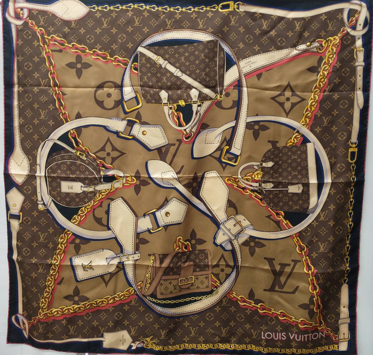 LOUIS VUITTON ルイ ヴィトン CC0199 スカーフ カレ LOUIS VUITTON ルイ ヴィトン CC0199 スカーフ カレ