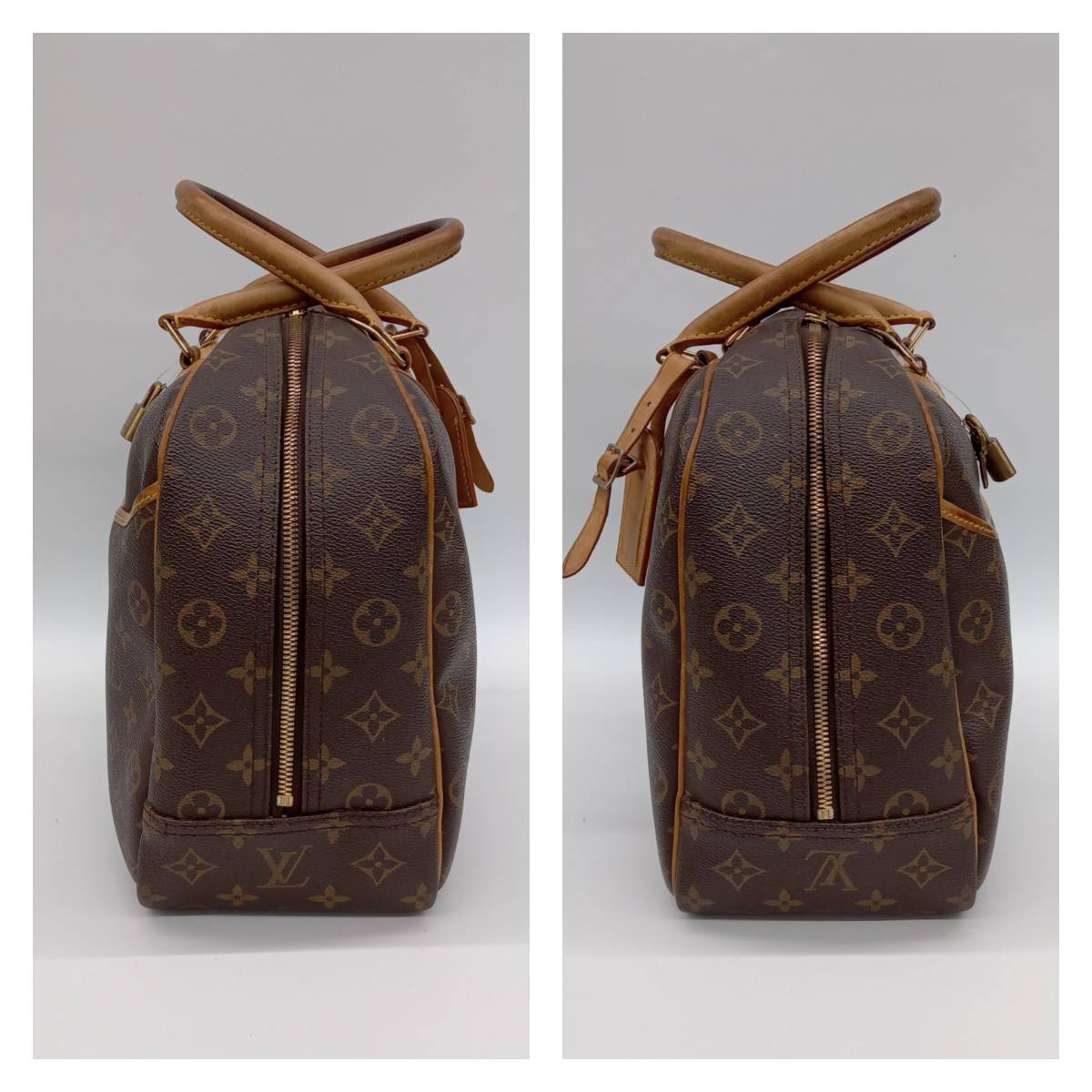 LOUIS VUITTON　ルイ・ヴィトン　モノグラム　M47270　ドーヴィル　ハンドバッグ　ブラウン　レディース　VI0020 店舗受取可_画像3