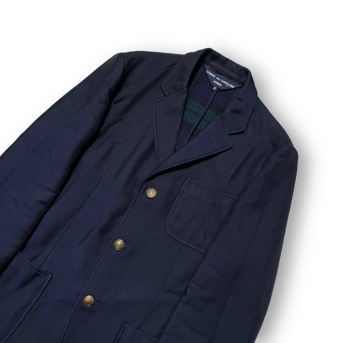 COMME des GARCONS HOMME コムデギャルソン オム 紺ブレ 金ボタン HR
