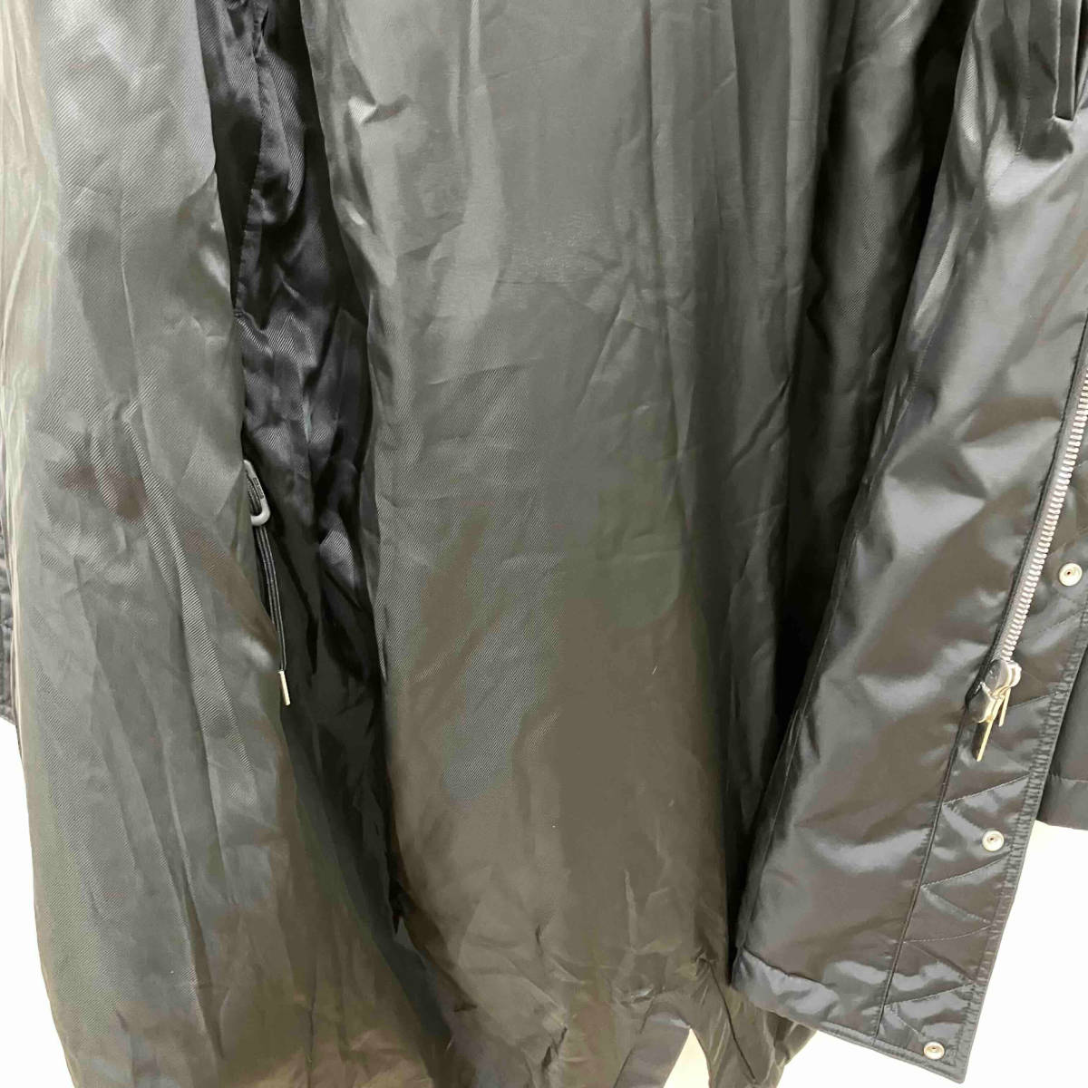DIOR HOMME Dior Homme с мехом Mod's Coat черный размер 50 51614 двойной Zip магазин квитанция возможно 