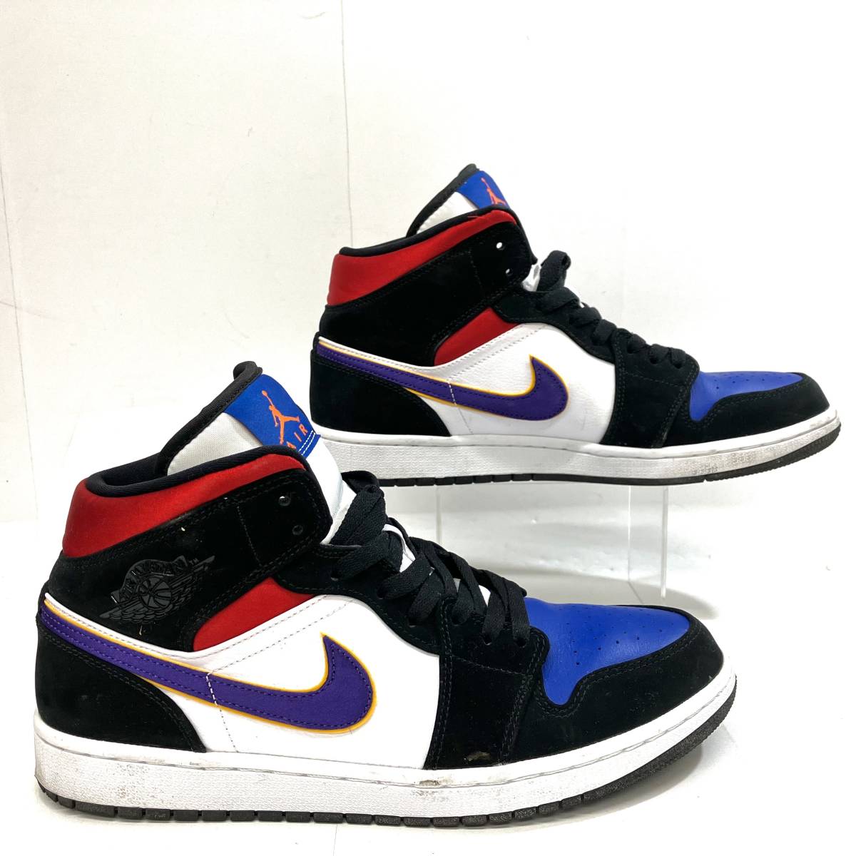 NIKE AIR JORDAN 1 MID LAKERS TOP 3 ナイキ エアジョーダン1 ミッド レイカーズ トップ3 852542-005 サイズ28.5cm_画像2