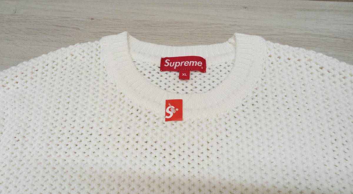 Supreme/シュプリーム/ニット/Open Knit Small Box Sweater/ホワイト/XLサイズ_画像3