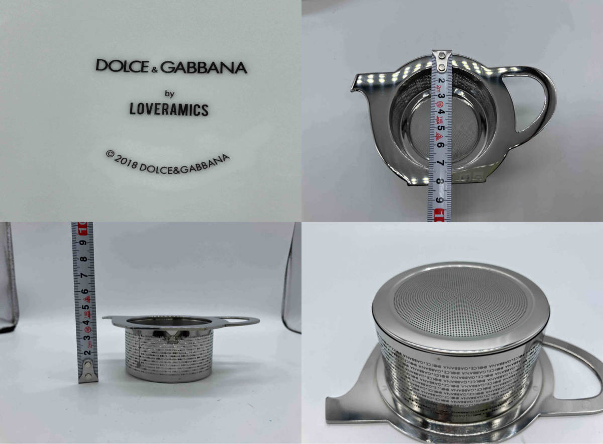 ドルチェ&ガッバーナ ティーセット ポット カップ&ソーサー×2 DOLCE&GABBANA LOVERAMICS ノベルティ2018 パロディ エンジェル_画像7