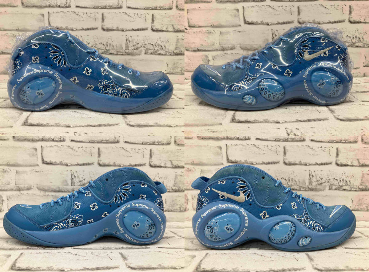 【箱付き】NIKE ナイキ SUPREME AIR ZOOM FLIGHT 95 SP UNIVERSITY BLUE WHITE DJ8604 400 シュプリーム ズームフライト 黒タグ付き27.5cm_画像4