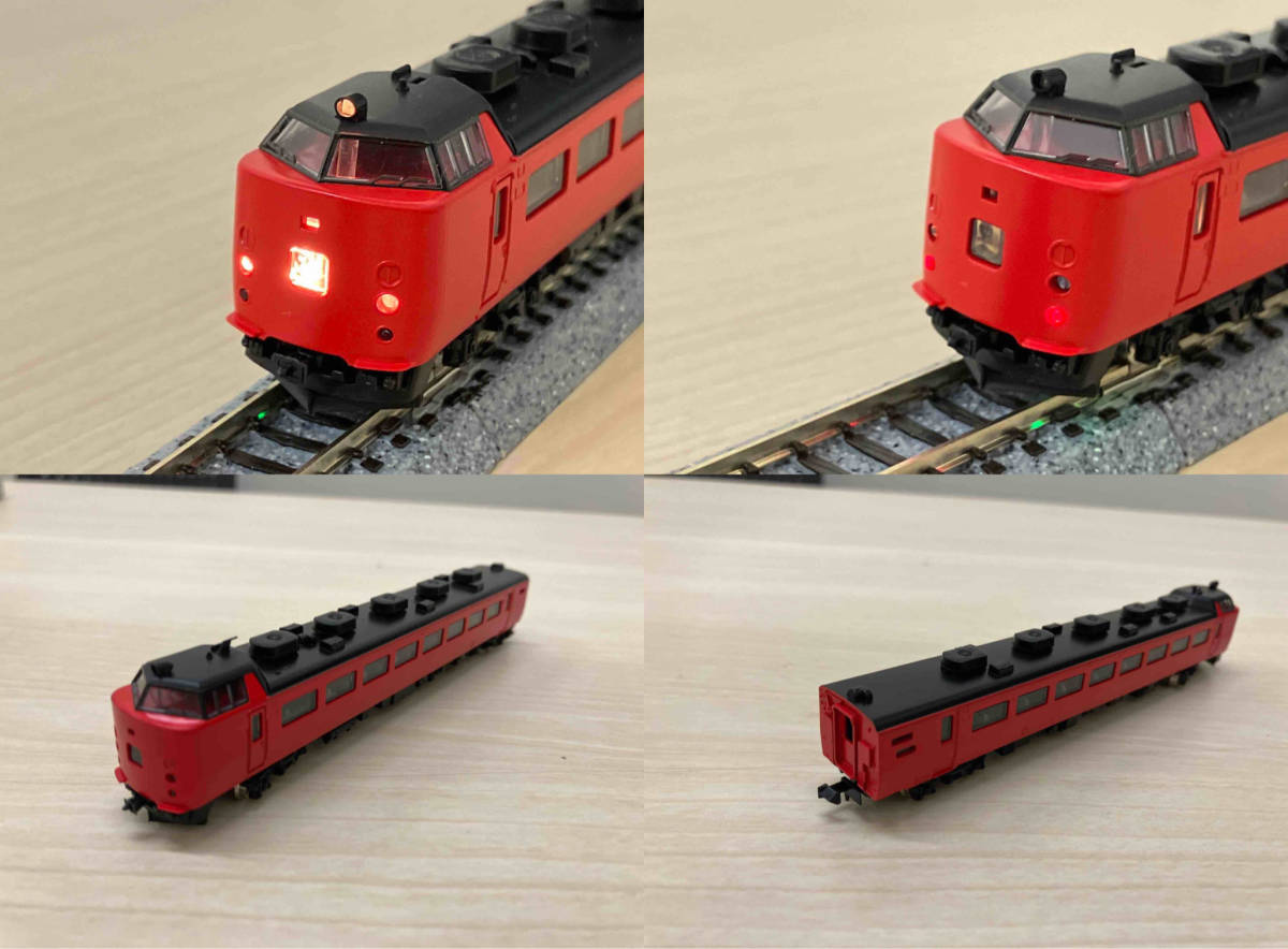 現状品 動作確認済 Nゲージ Ｎゲージ TOMIX 92061 JR 485系特急電車 (RED&MIDORI EXPRESS) トミックス_画像5