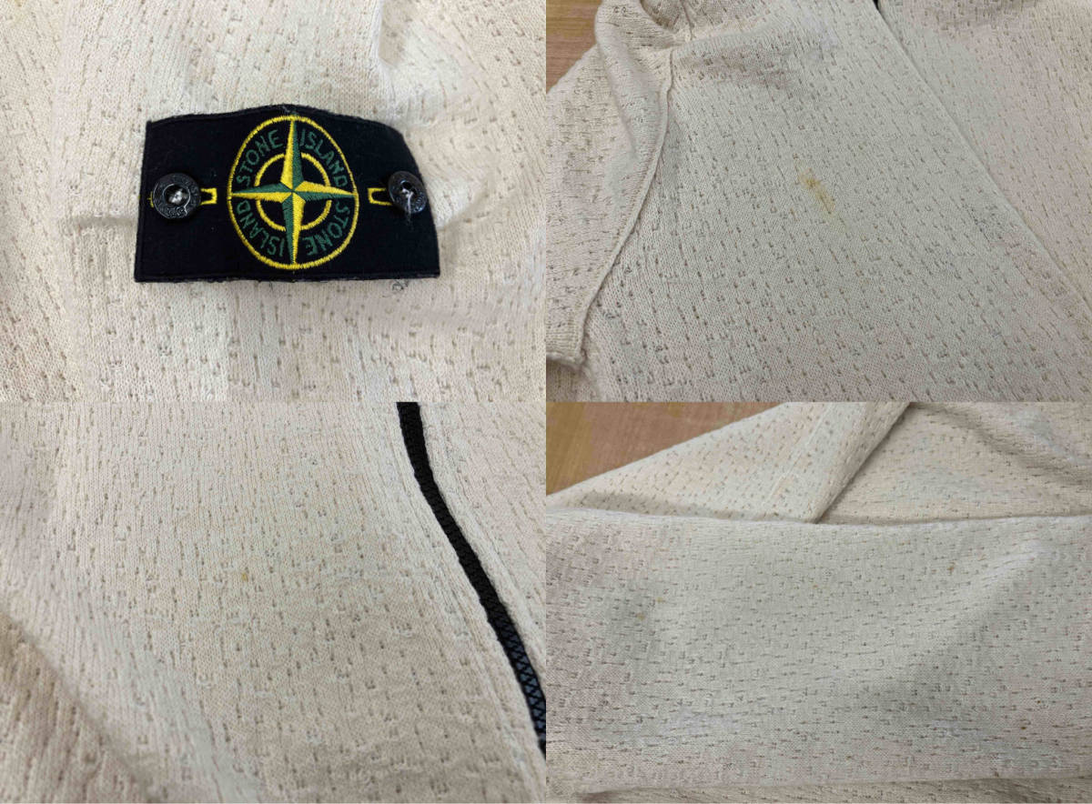 STONE ISLAND ストーンアイランド ジップアップ サマーニット パーカー メッシュ 661550284 サイズXL_画像10