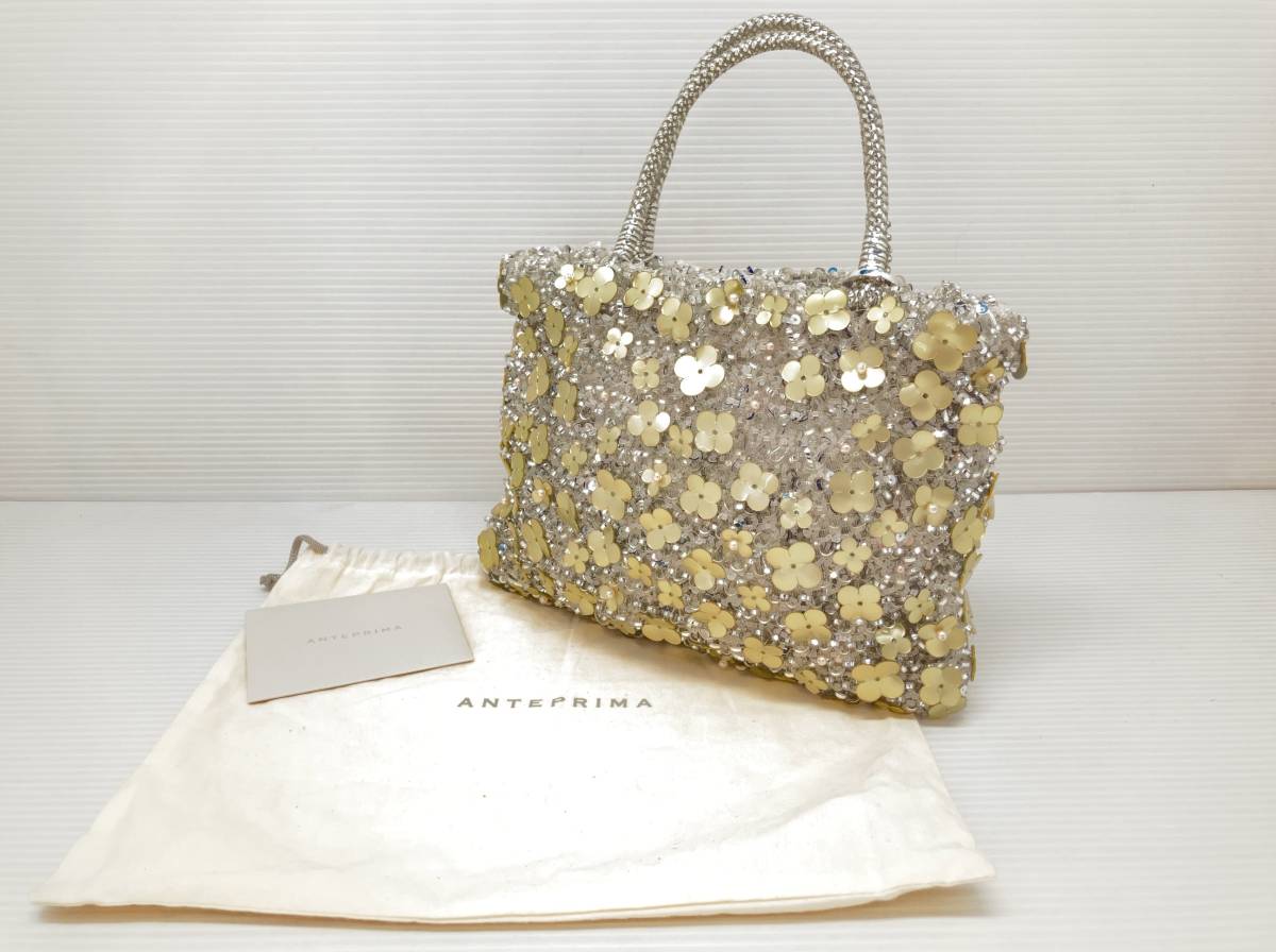 感謝価格】 花型ビジュー ハンドバッグ アンテプリマ ANTEPRIMA