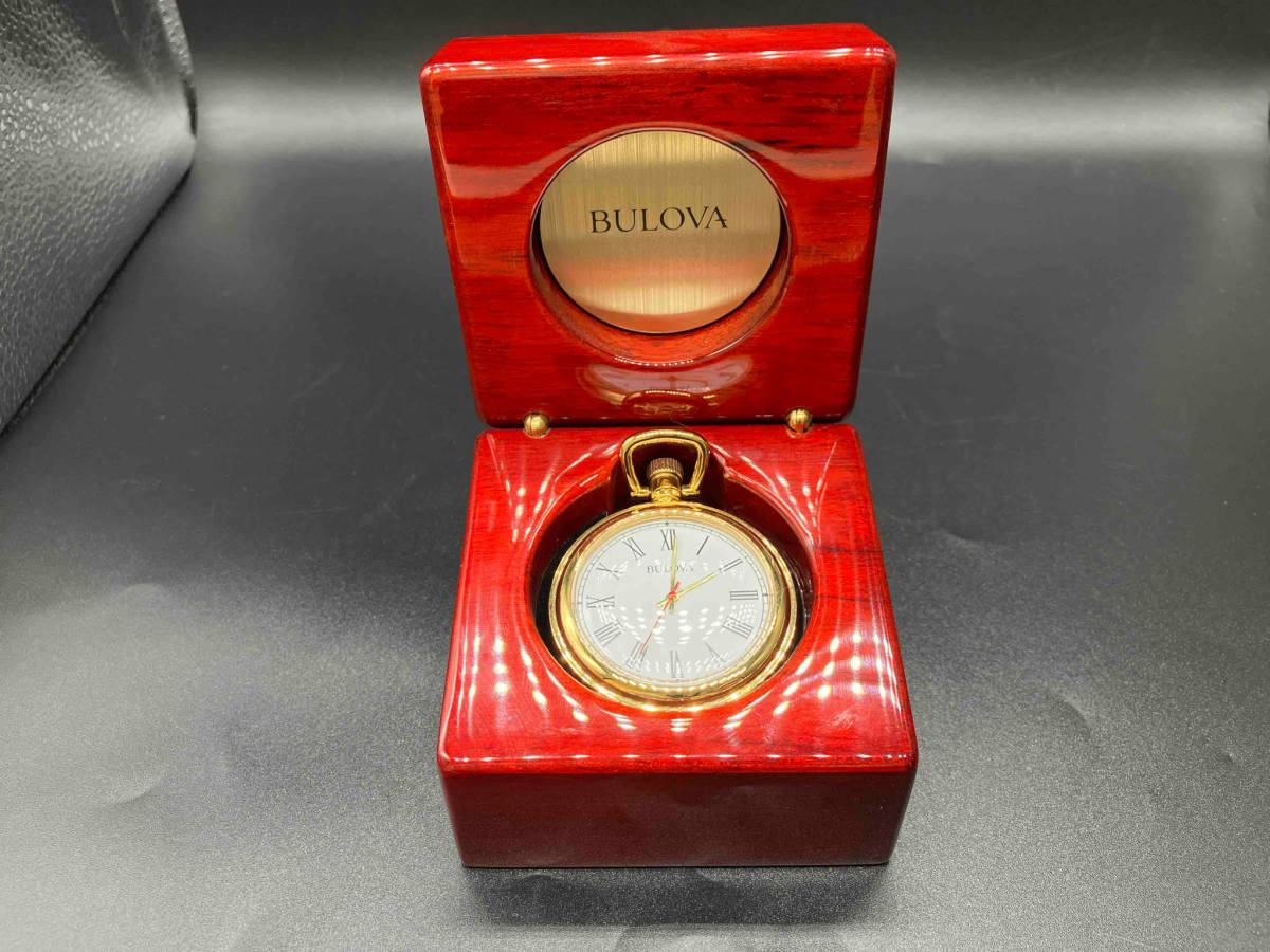 【即決】BULOVA ブローバ 懐中時計 チェーン 48mm メンズ 時計 bulova ウォッチ メンズ レディース 電池式 ゴールドメッキ_画像5