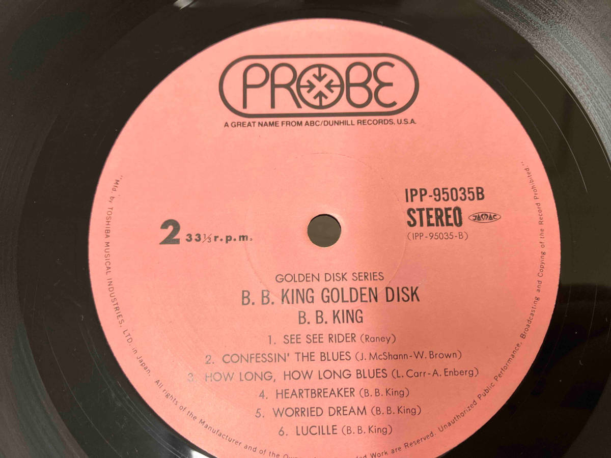 【LP】B.B.KING B.B.キング・ゴールデン・ディスク IPP95035B_画像6