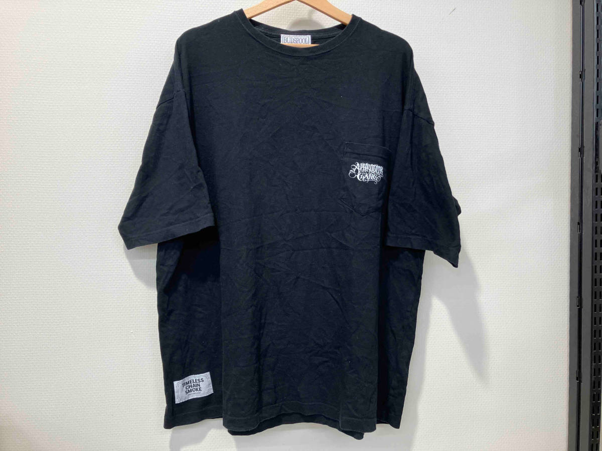 BUDSPOOL バッズプール TIMELESS CHAIN SMOKE T タイムレス チェイン スモーク 半袖Tシャツ XL ブラック 黒 舐達麻 バックプリント_画像1