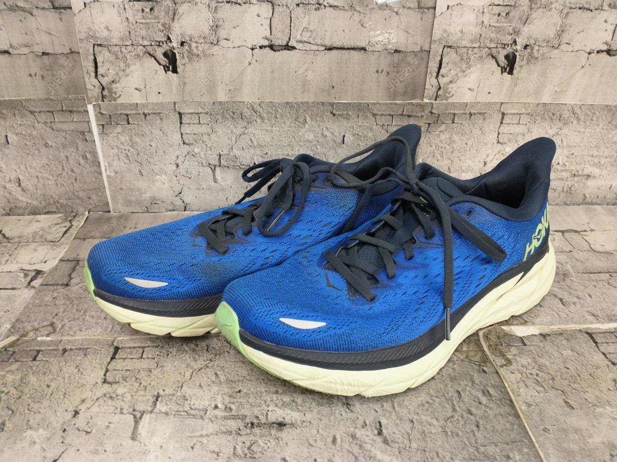 HOKA ONE ONE ホカオネオネ M CLIFTON 8 ランニングシューズ スニーカー サイズ26.5 ブルー 店舗受取可_画像1