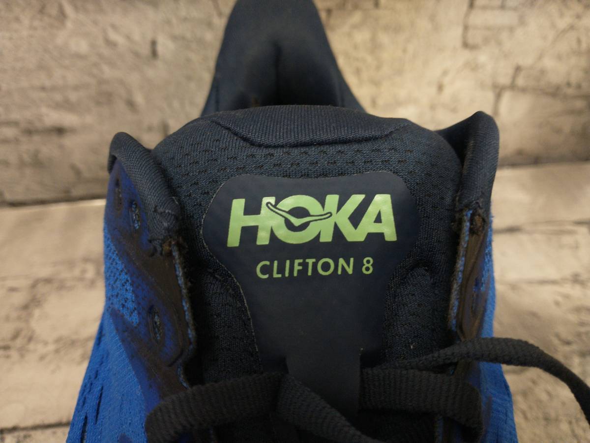 HOKA ONE ONE ホカオネオネ M CLIFTON 8 ランニングシューズ スニーカー サイズ26.5 ブルー 店舗受取可_画像9