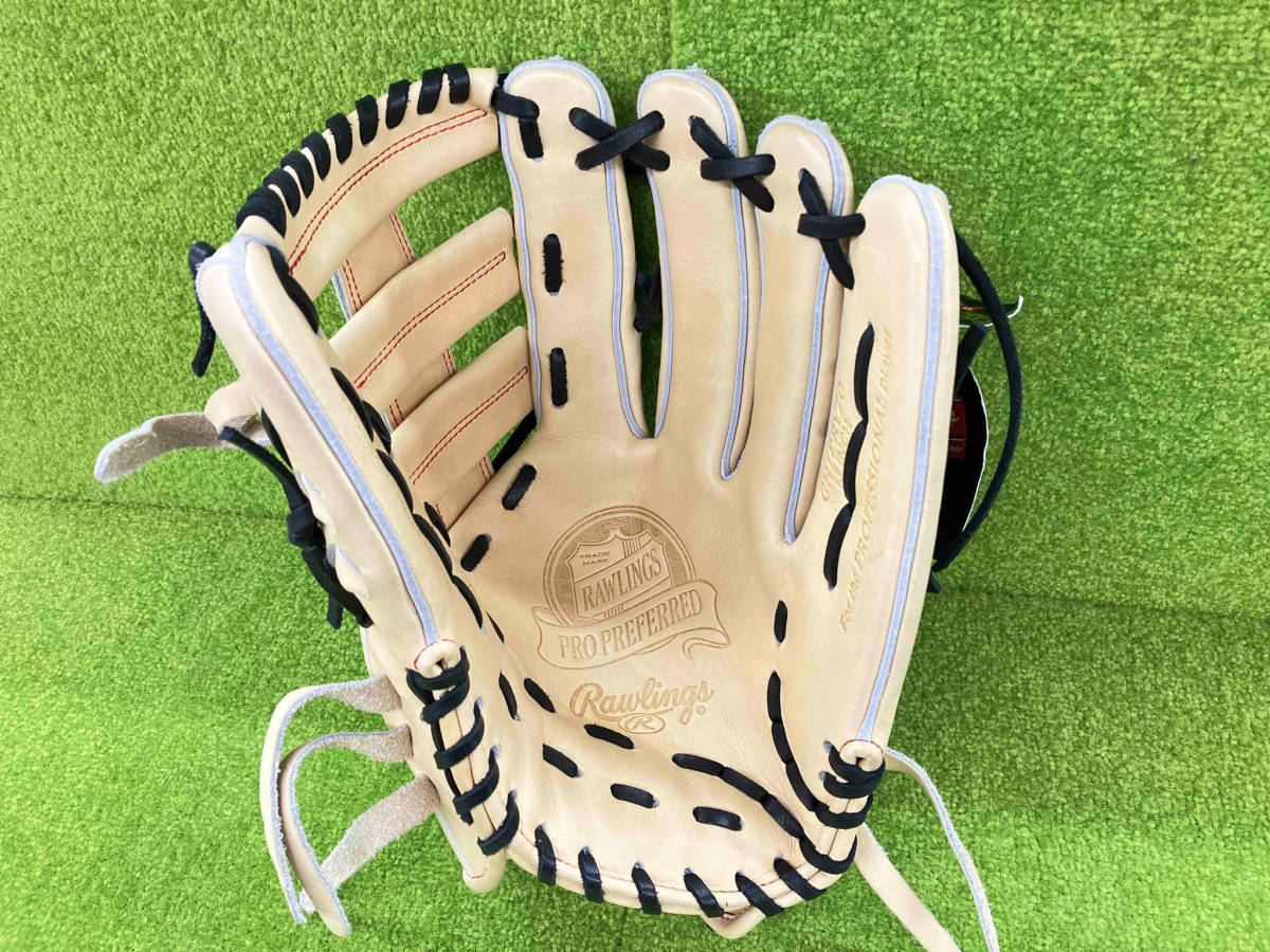 RAWLINGS ローリングス PRO PREFERRED 糸井嘉男モデル 硬式 外野手用 色:ゴールドキャメル 品番:GH1PRY70 タグ付き_画像2