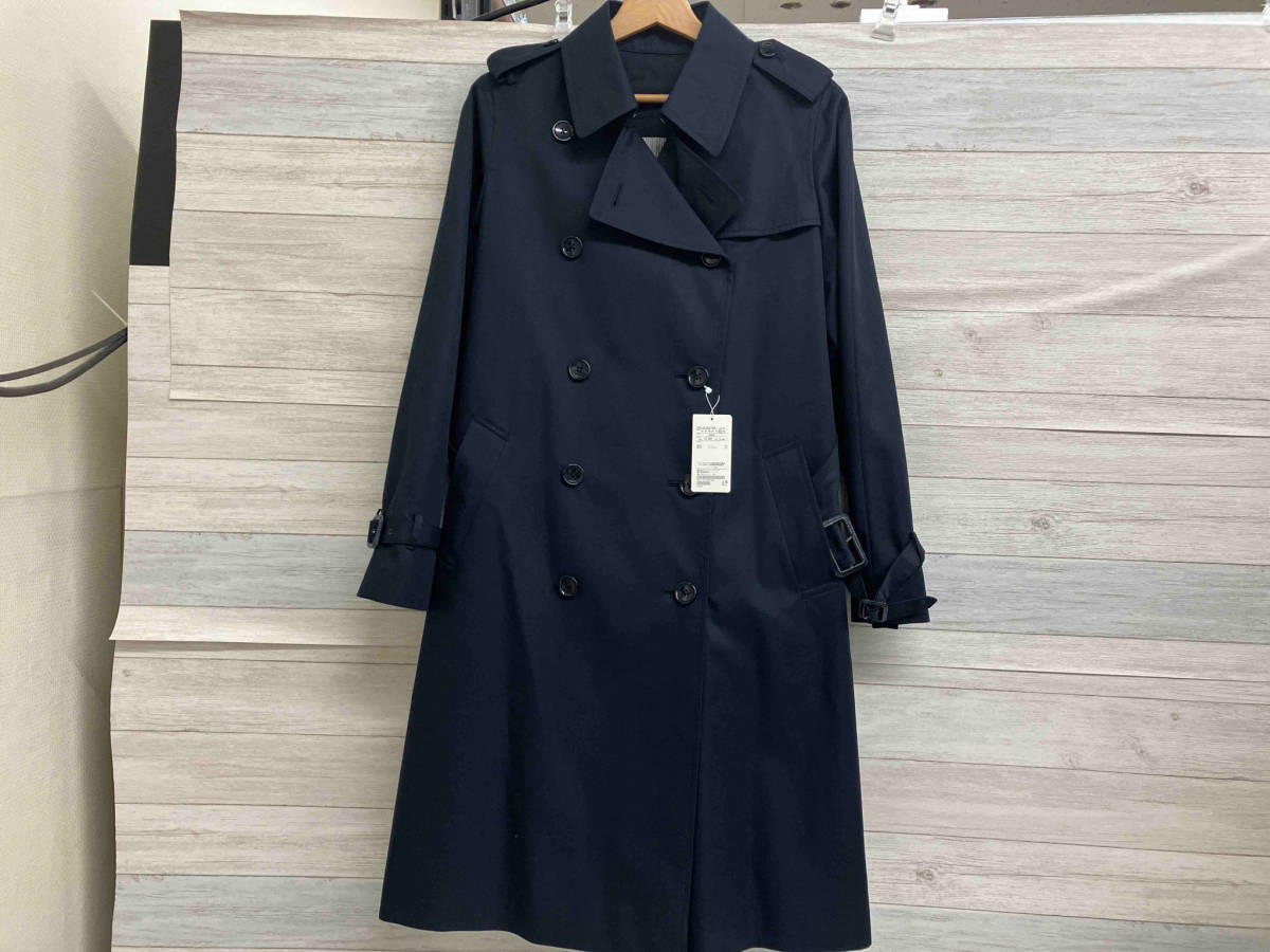 美品 UNITED ARROWS green label relaxing Trench Coat Size:44 3525-104-0878 ユナイテッドアローズ トレンチコート ネイビー_画像1