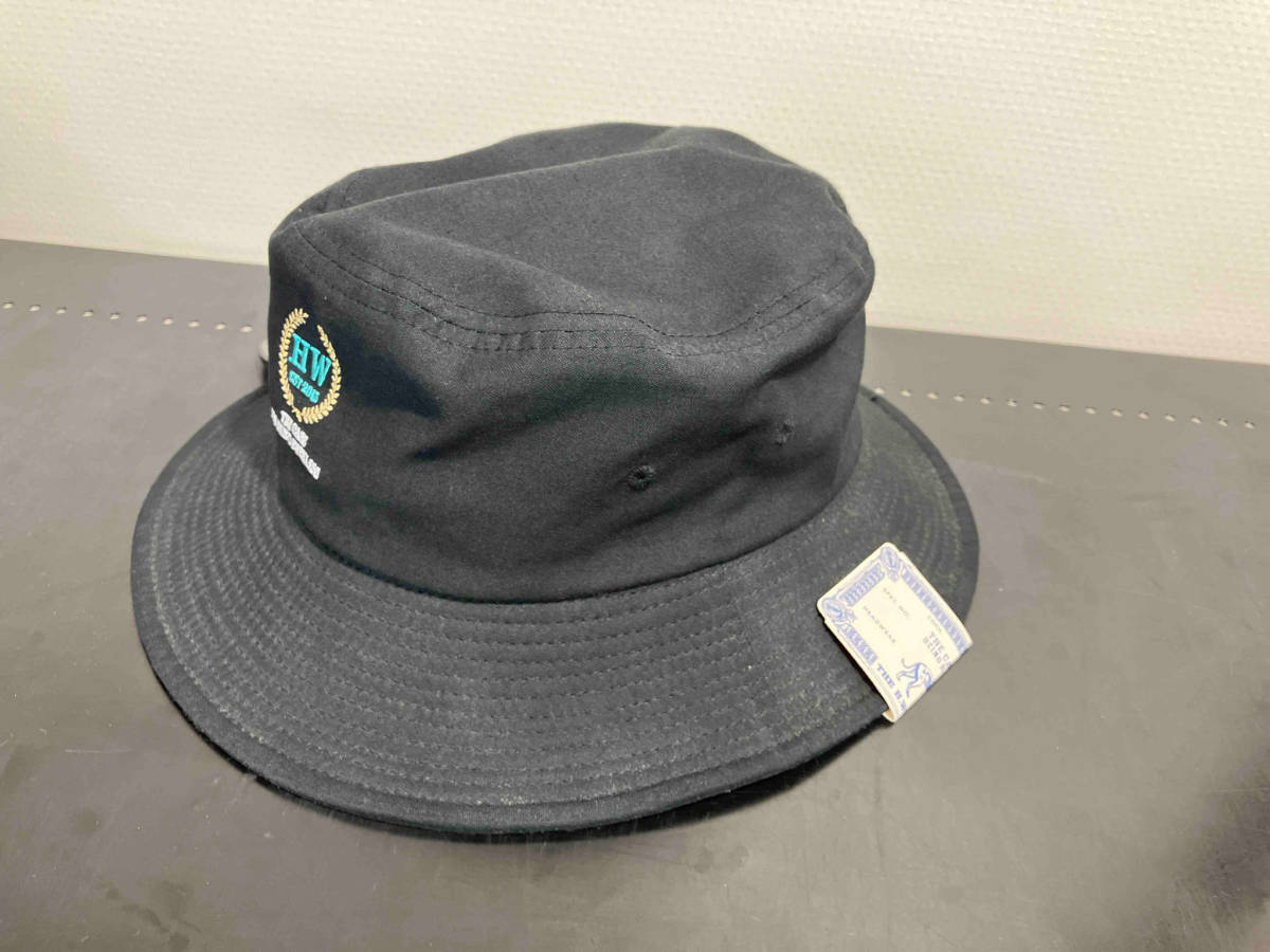THE H.W.DOG&CO. ザ エイチダブリュウ ドッグアンドコー LAUREL HAT バケットハット D-00662 日本製 ブラック 帽子 刺繍 バケハの画像2