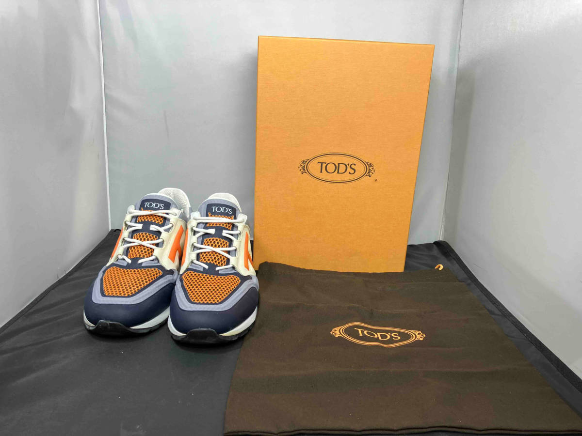 訳あり スニーカー Tマーク トッズ TOD'S シューズ 保存袋付 ※箱付