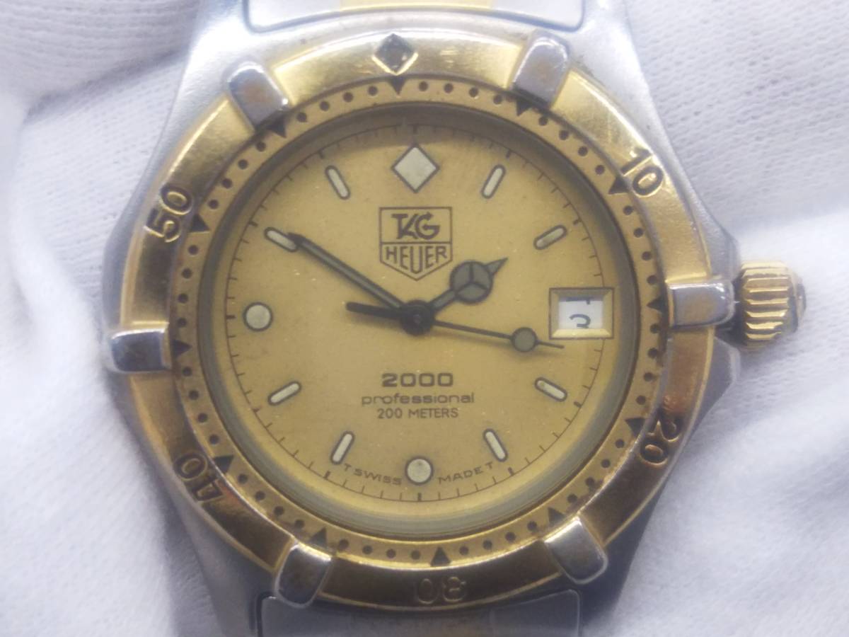 割引発見 964.013 タグホイヤー HEUER TAG 稼働品 ジャンク 腕時計